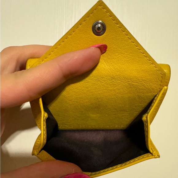 Balenciaga Papier Mini Wallet - Yellow Leather - Picture 2 of 6
